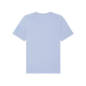 Sleeve Logo Organic T-Shirt - Serene Blue