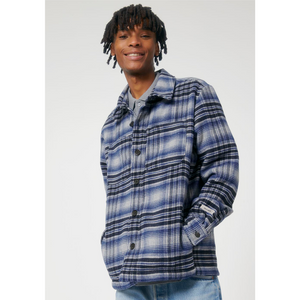Recycled Checked Shirt Jacket