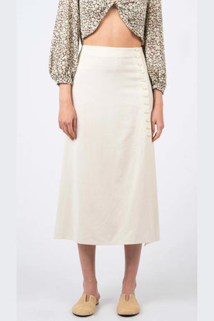 Linen Midi Skirt by Carmen Says