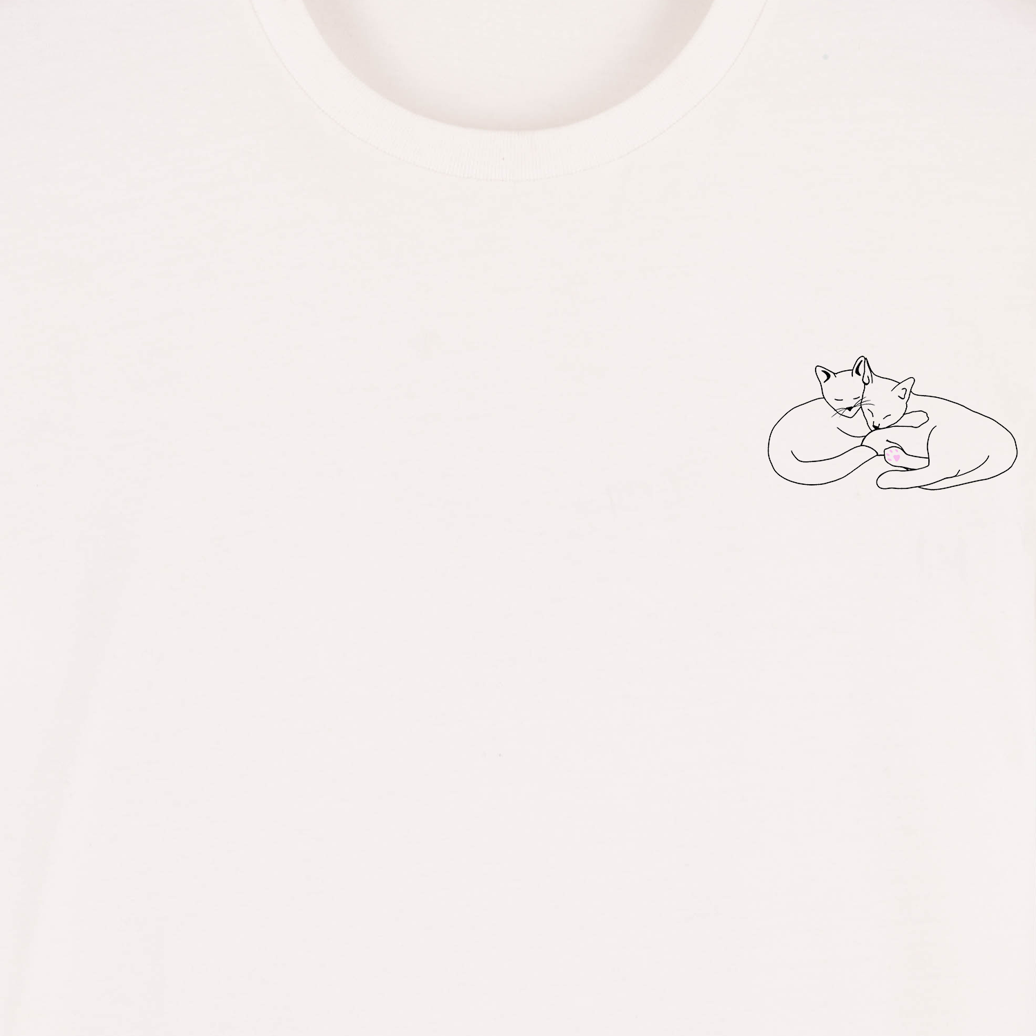 Organic Cats Off White T-shirt