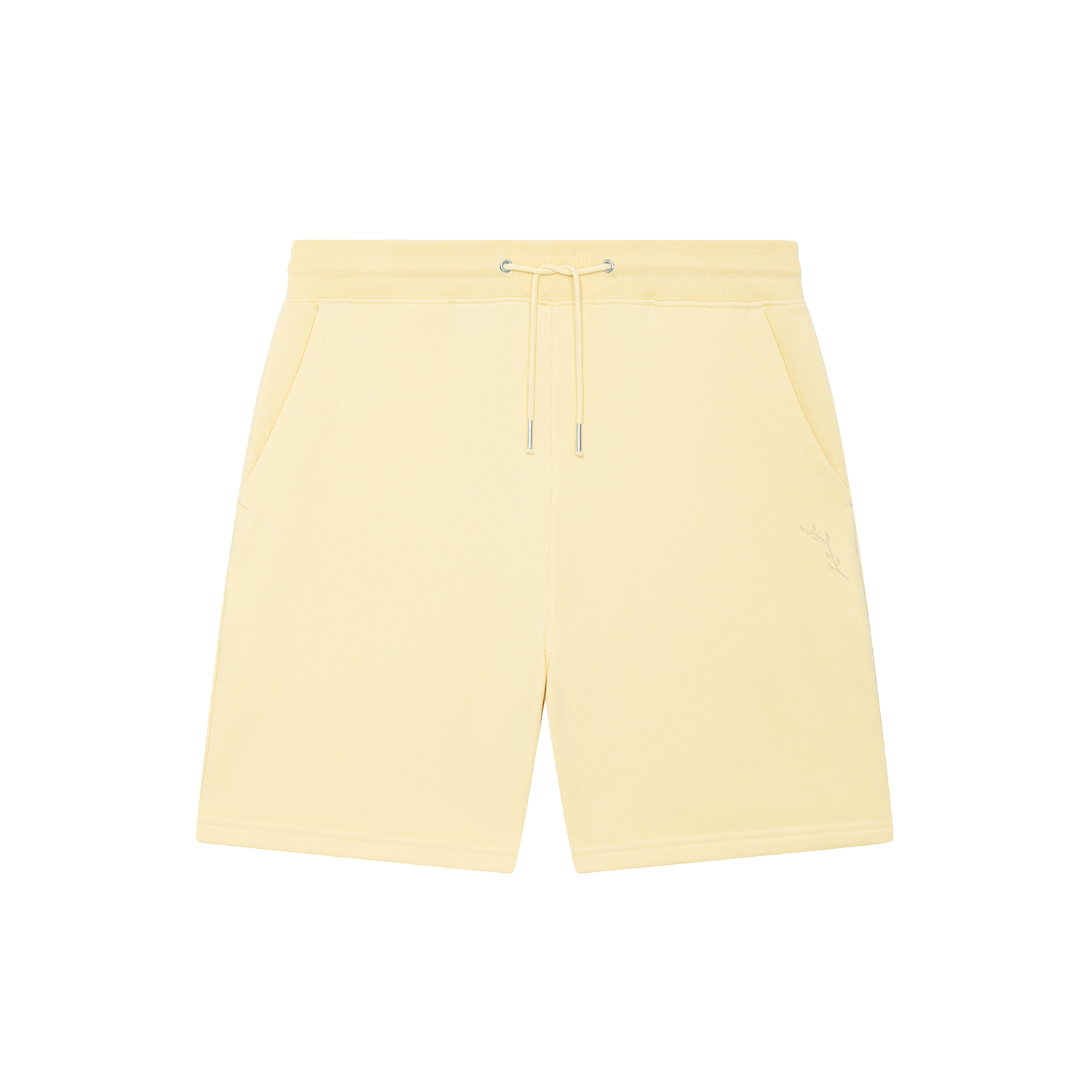 Organic Longline Jersey Shorts - Lemon Yellow