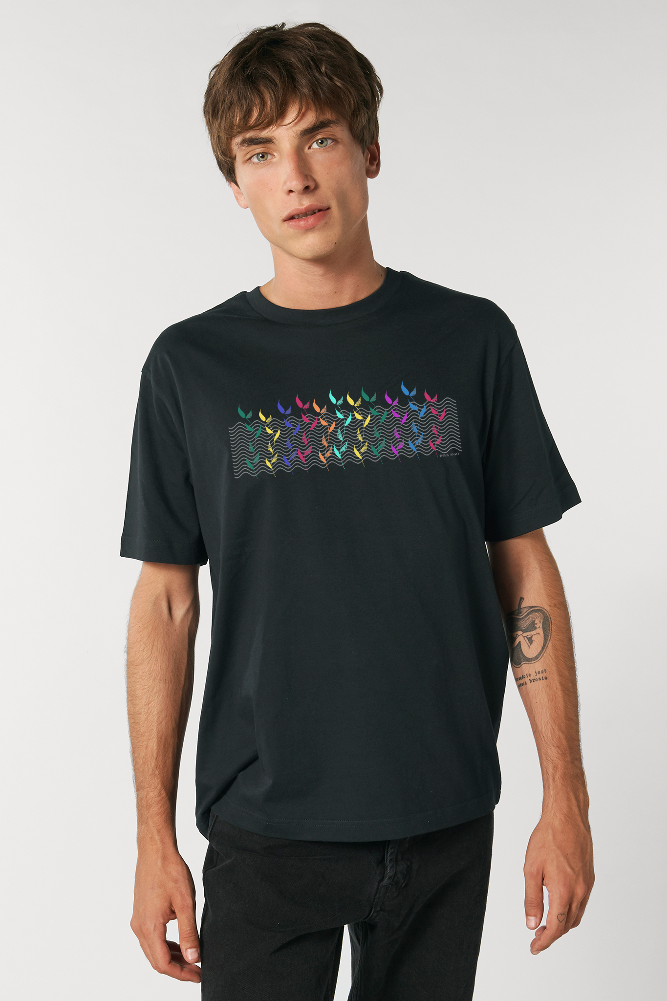Neon coral t online shirt