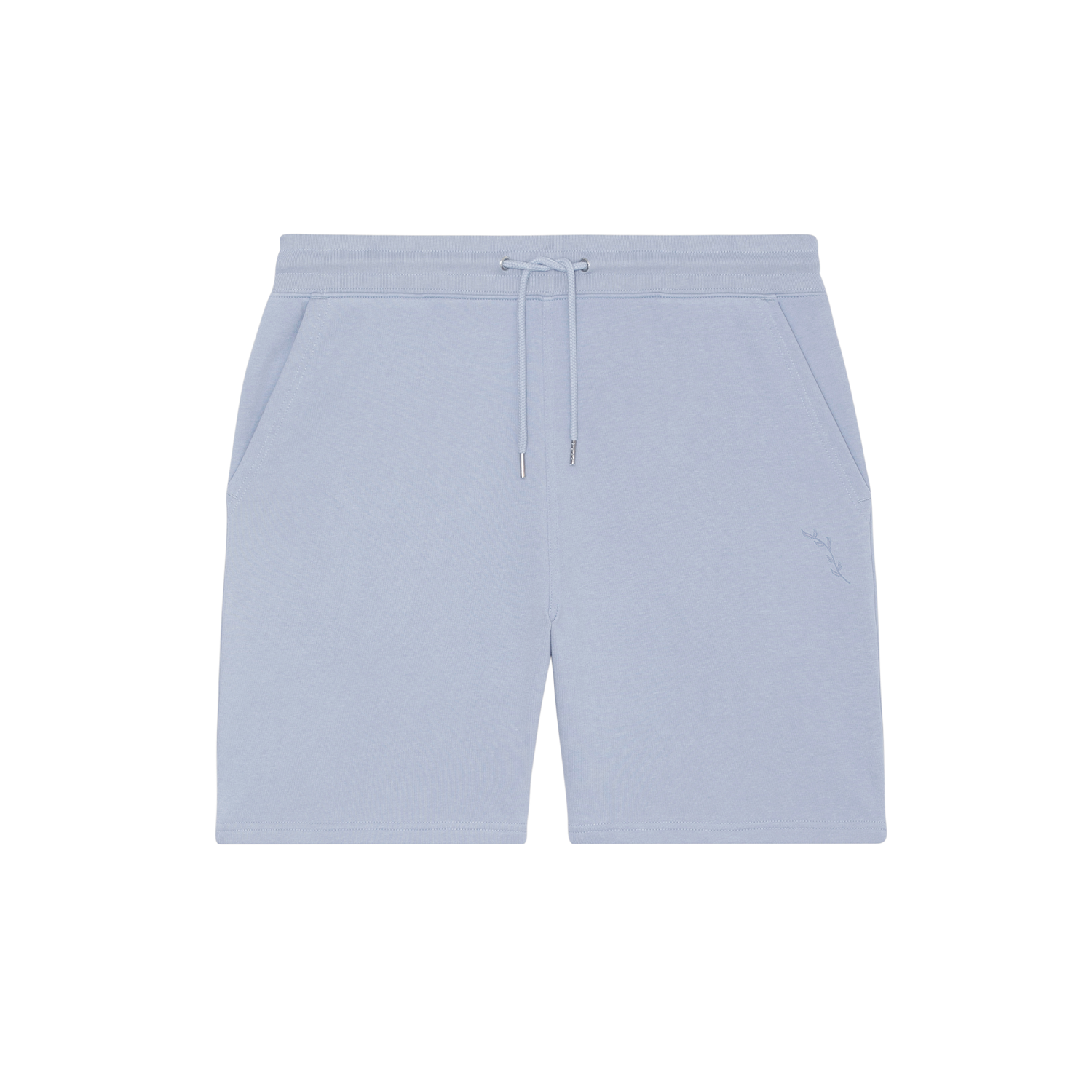Organic Longline Jersey Shorts - Serene Blue
