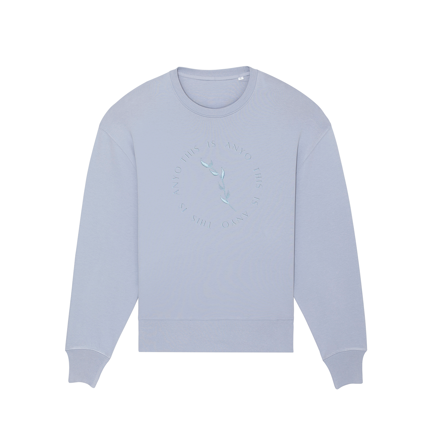 Organic Oversized Sweatshirt - Serene Blue