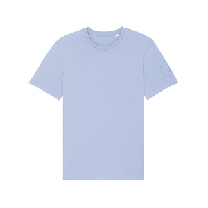 Sleeve Logo Organic T-Shirt - Serene Blue