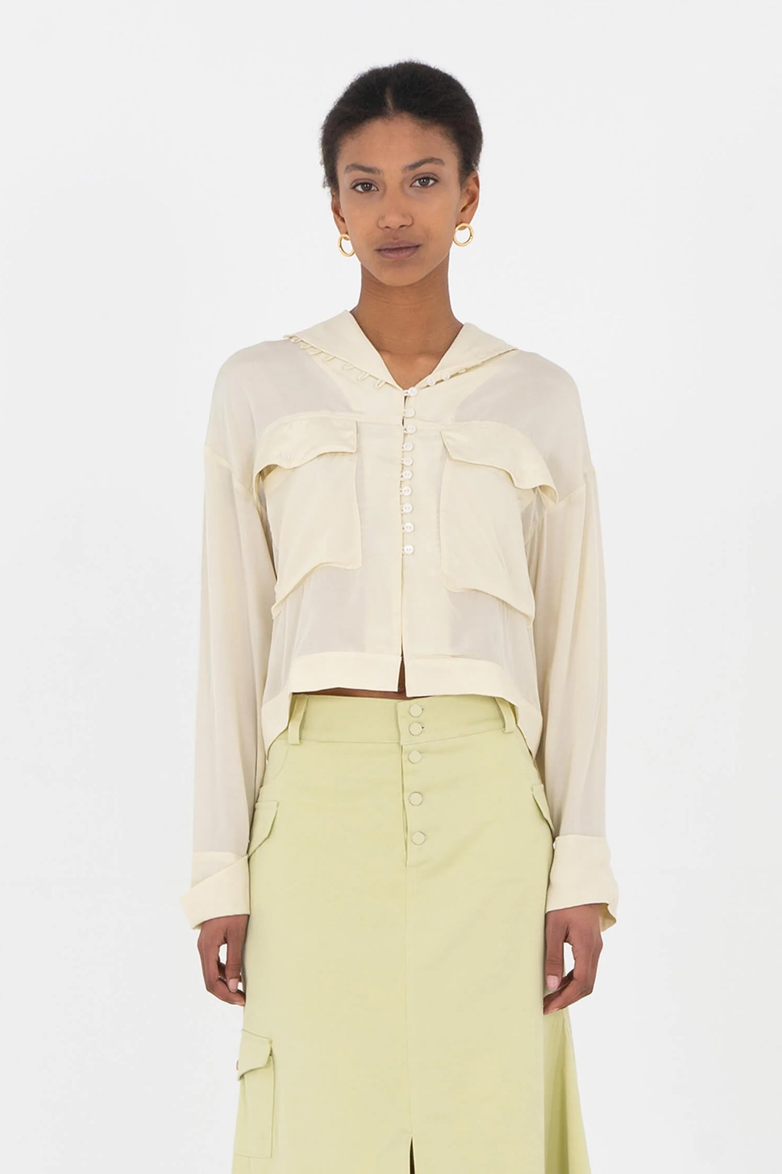 Soft Cargo Blouse by Carmen Says