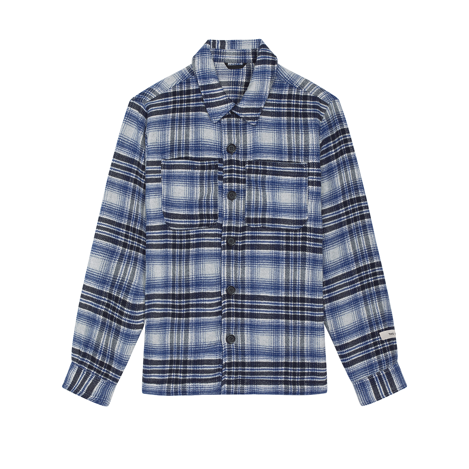 Recycled Checked Shirt Jacket