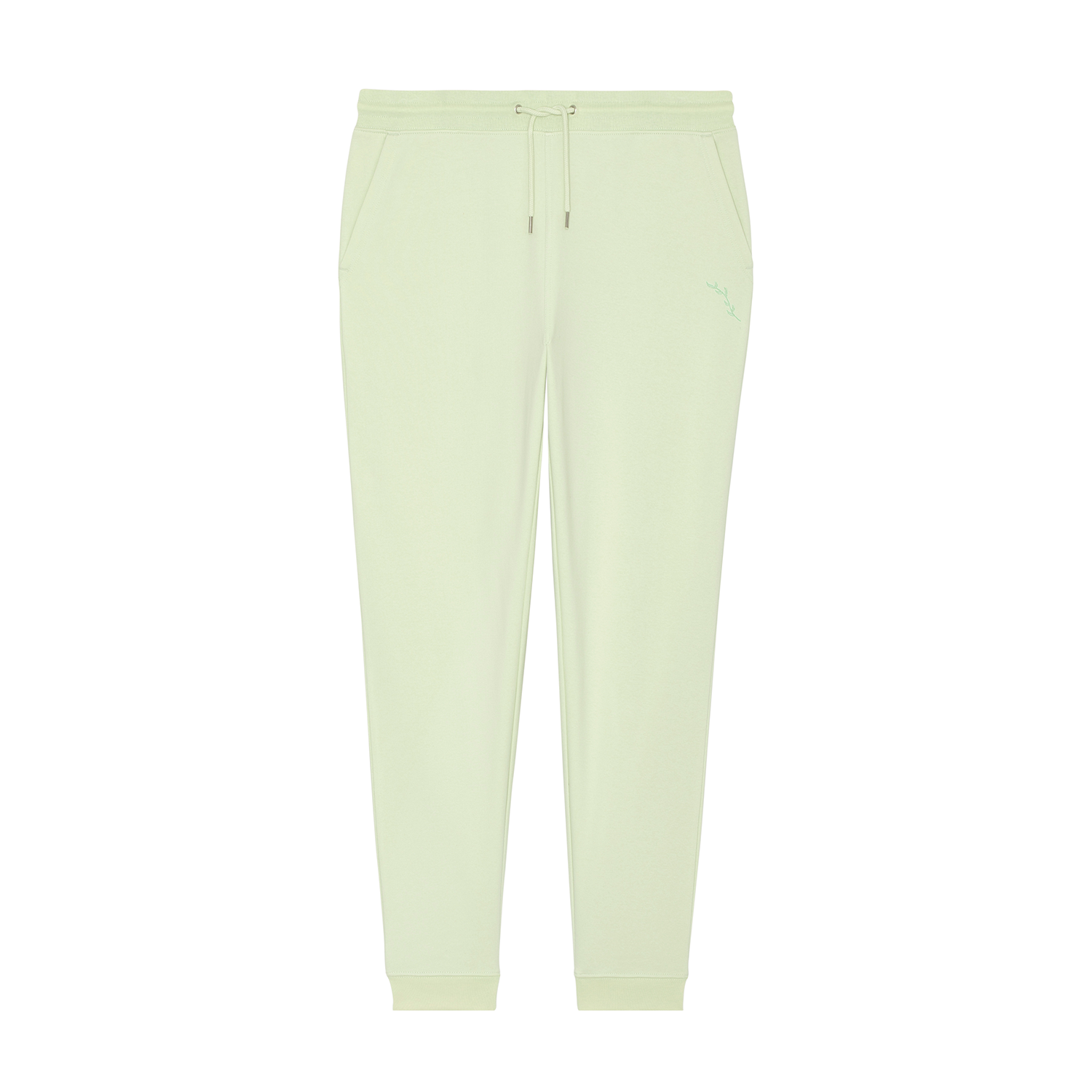 Organic Regular Fit Joggers - Stem Green