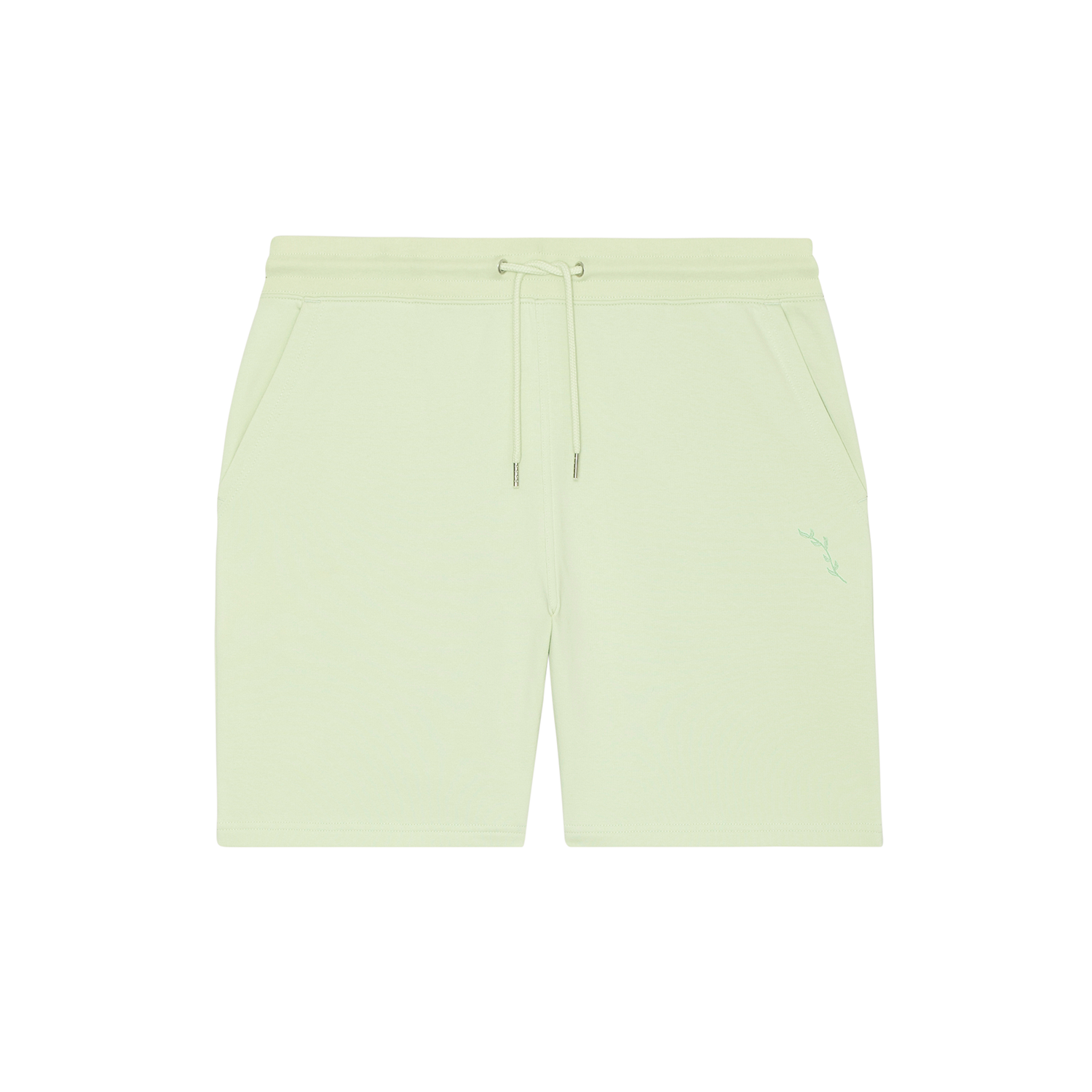 Organic Longline Jersey Shorts - Stem Green