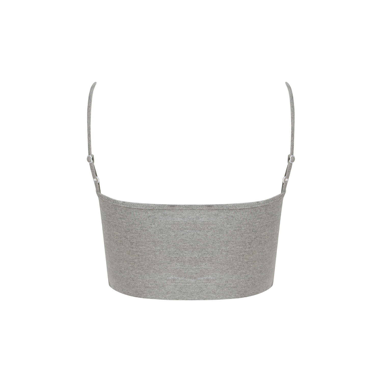 Grey spaghetti 2025 strap crop top