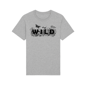 Wild Flowers Organic T-Shirt - Heather Grey