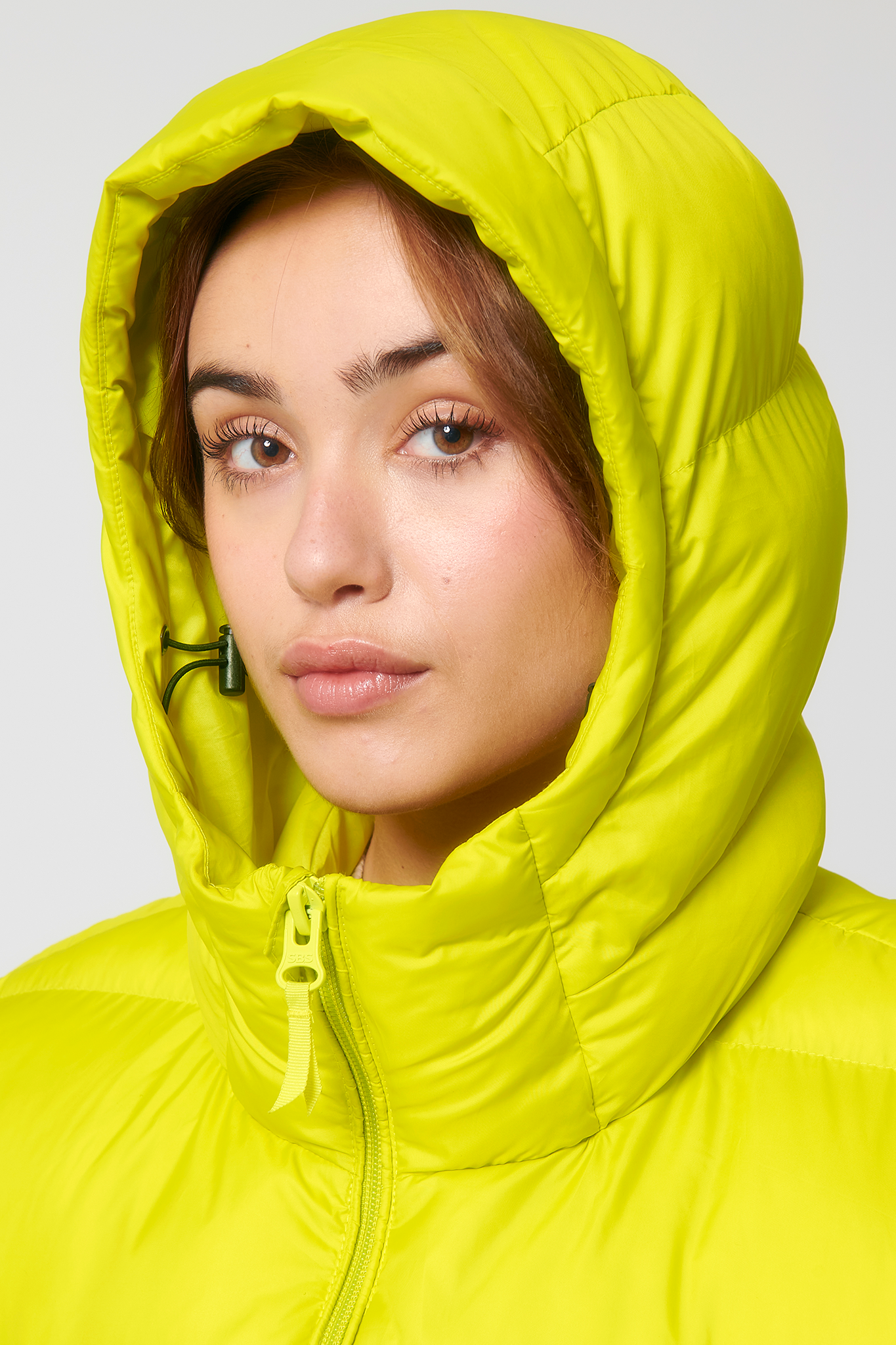 Yellow oversized 2025 puffer jacket