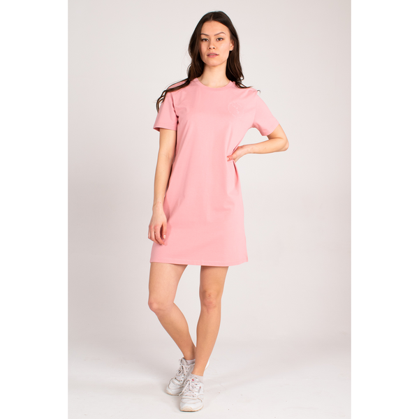 Pink tee shirt dress on sale