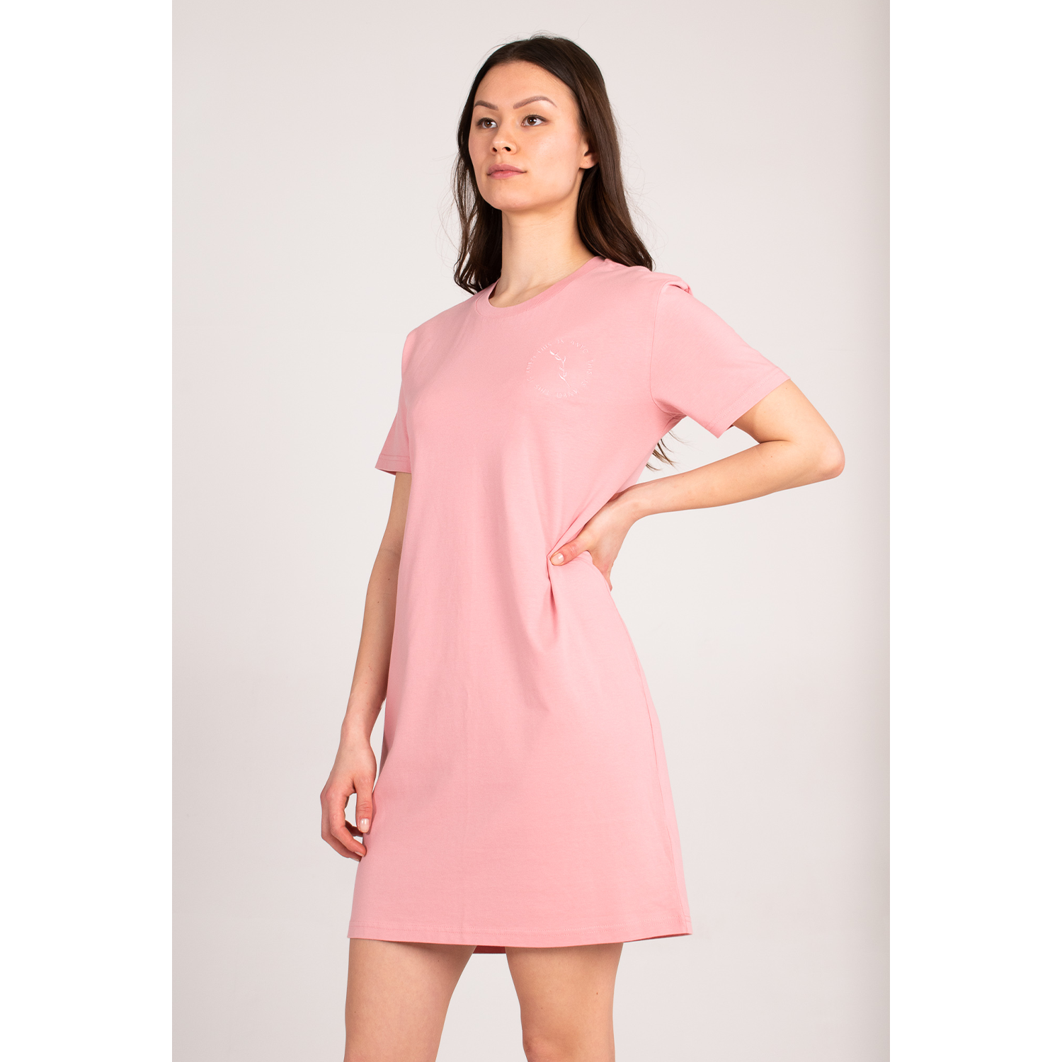 Pink tee dress on sale