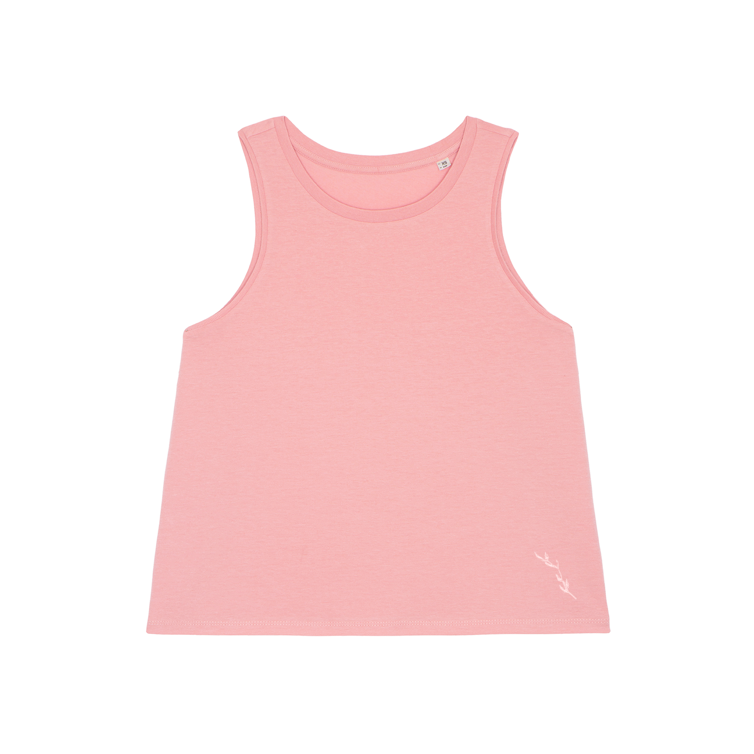 Organic Racer Front Vest Top - Pink