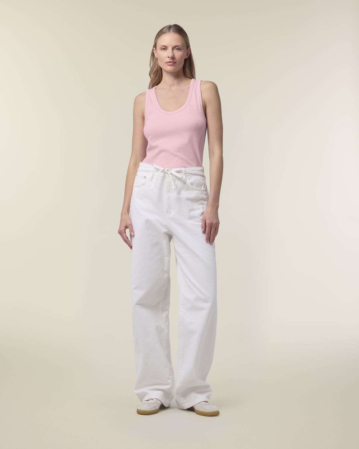 Organic Cotton Vest - Cotton Pink