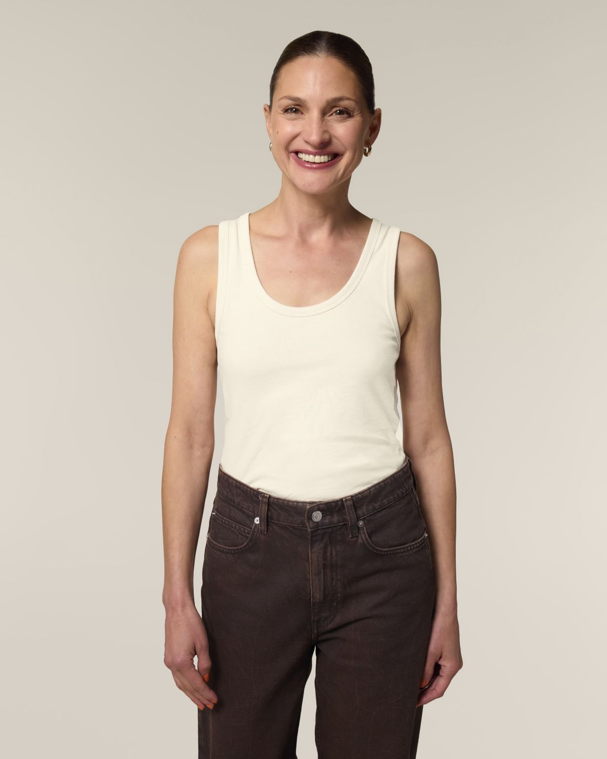 Organic Cotton Vest - Natural Raw