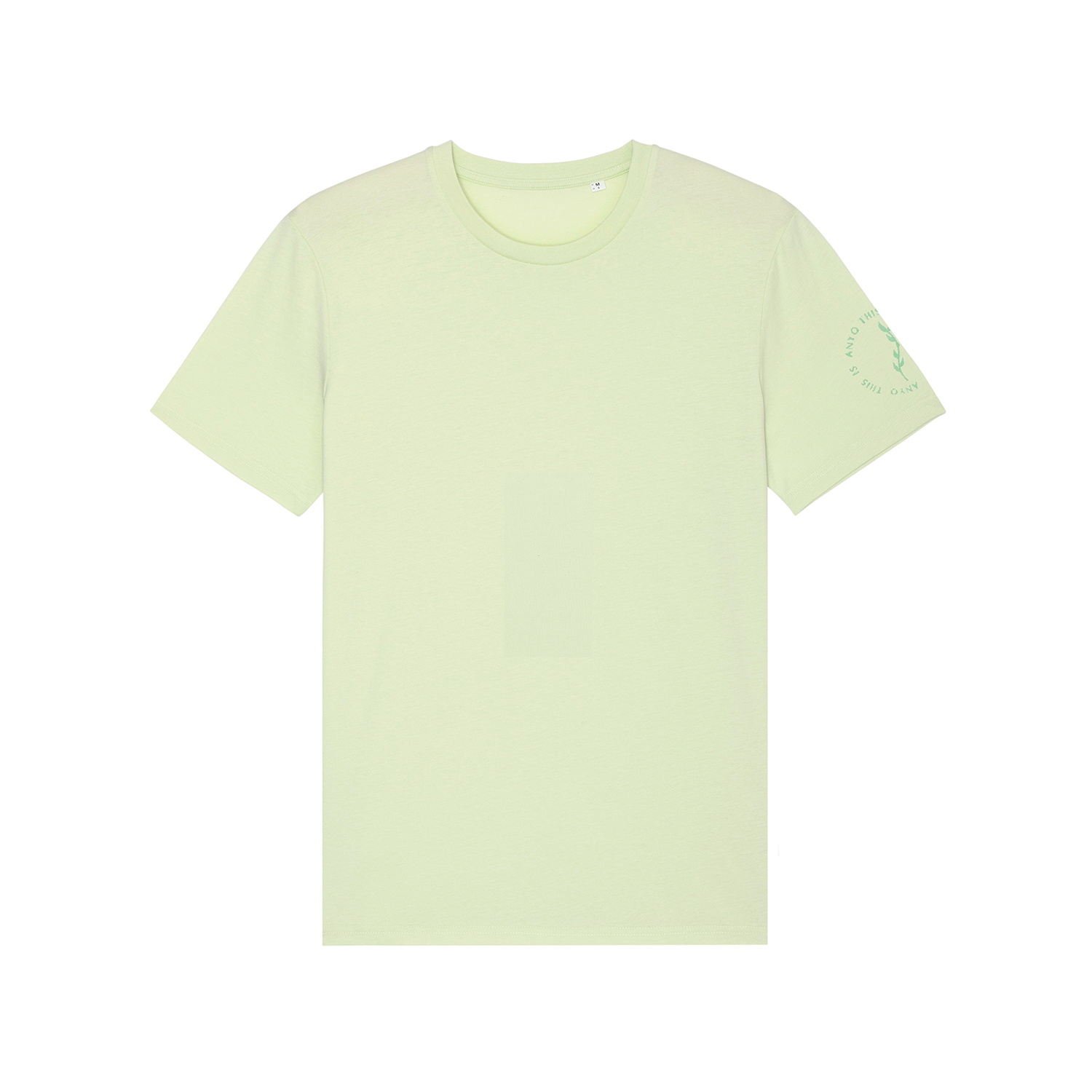 Sleeve Logo Organic T-Shirt - Stem Green