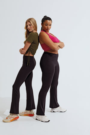 Recycled Flared Yoga Workout Leggings