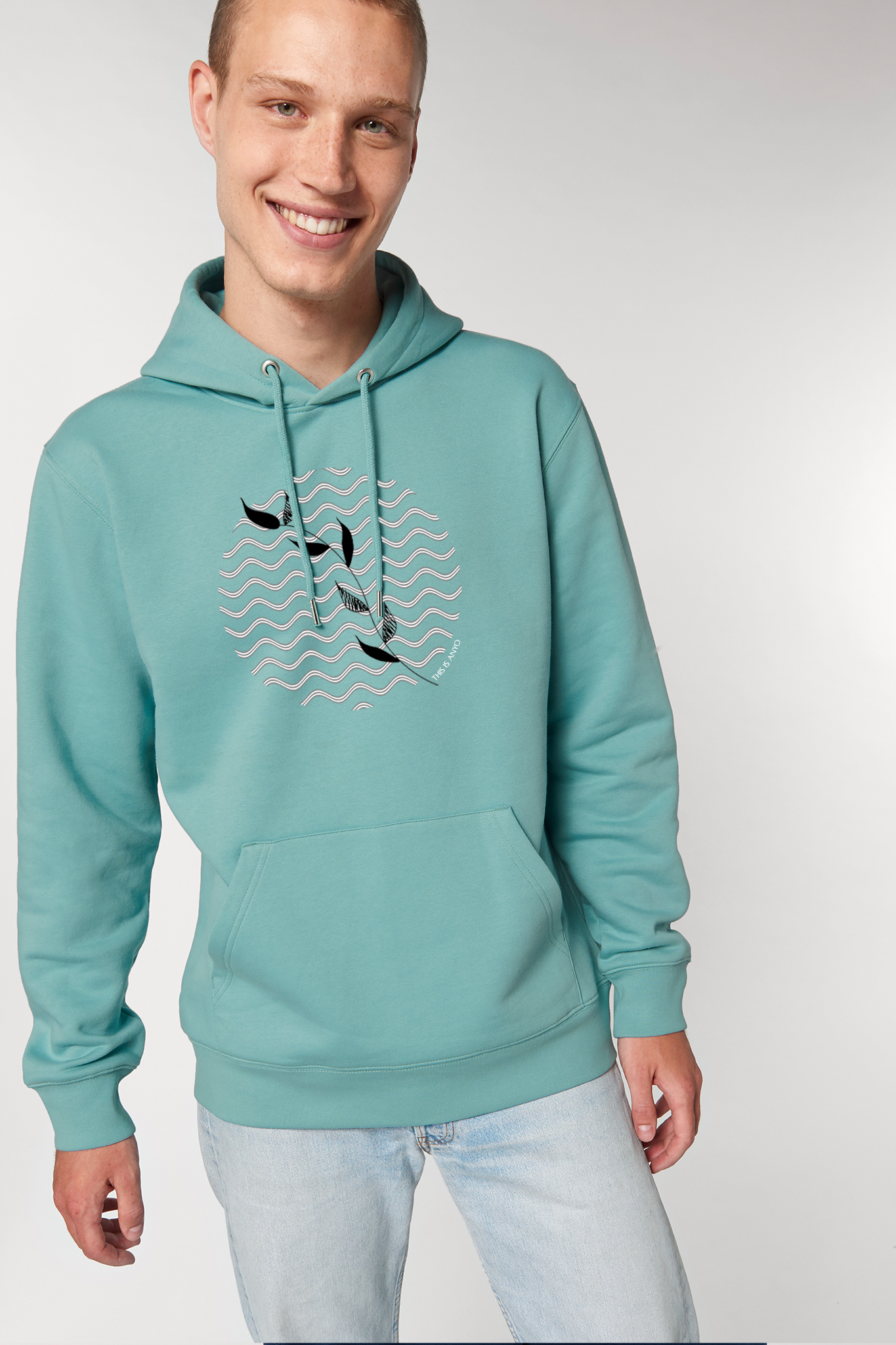 Turquoise 2025 surf hoodie