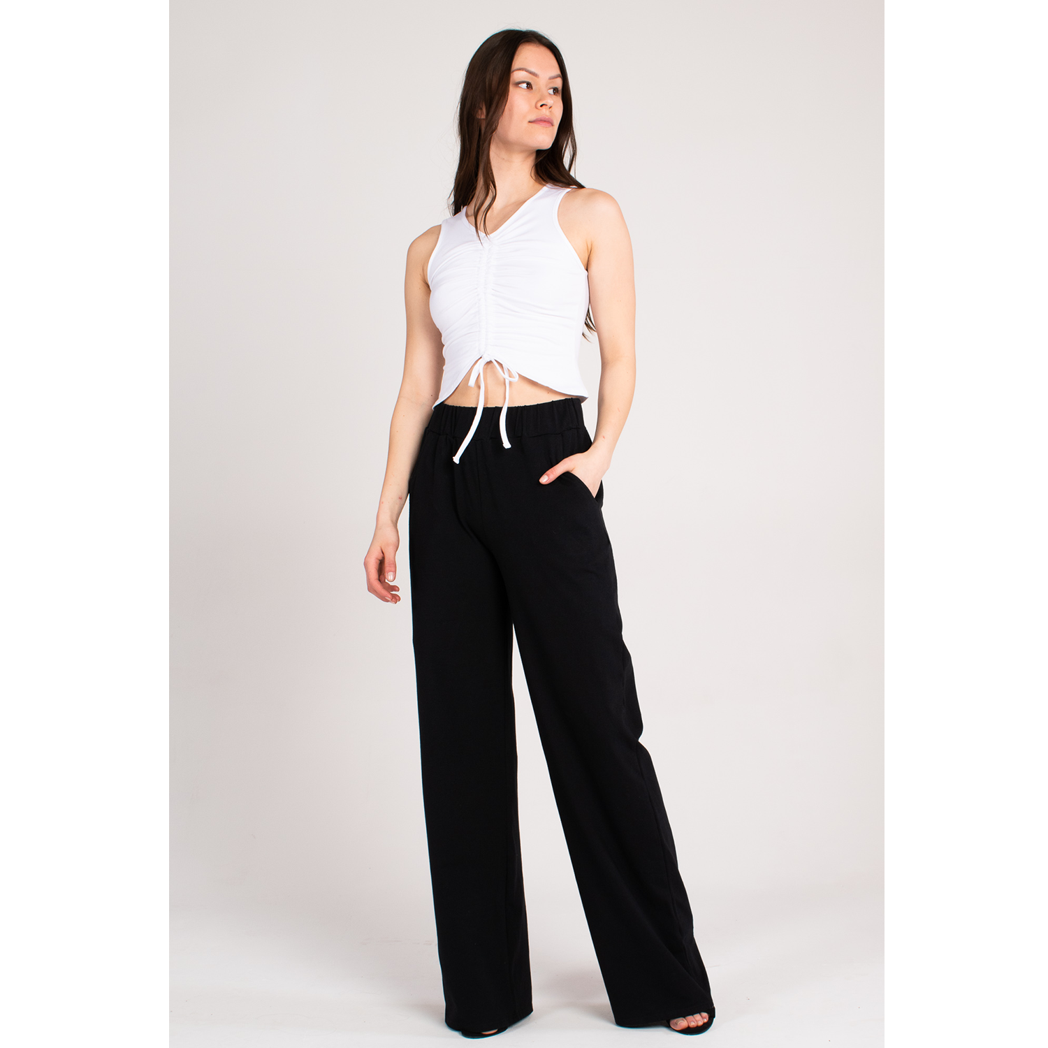 Womens black hotsell wide leg pants
