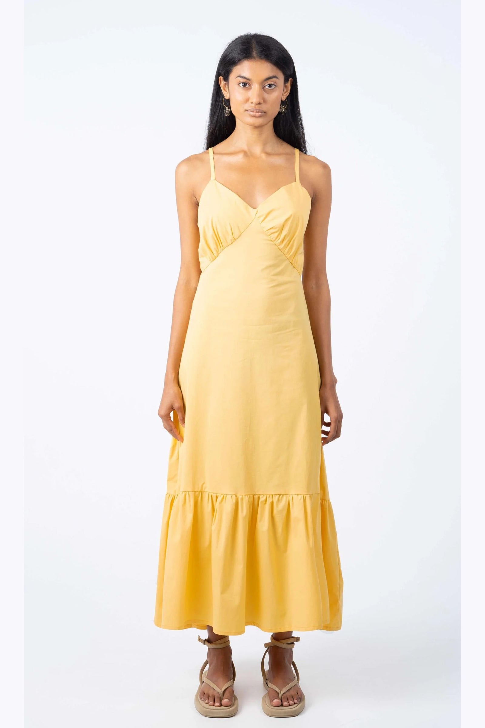 Ruffle Hem Dress By Carmen Says