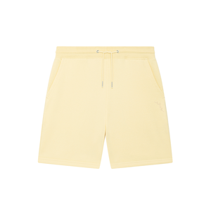 Organic Longline Jersey Shorts - Lemon Yellow
