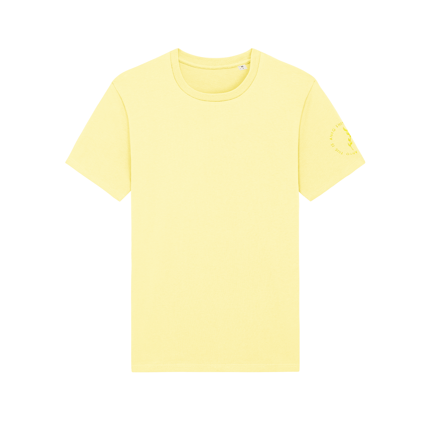Sleeve Logo Organic T-Shirt - Lemon Yellow