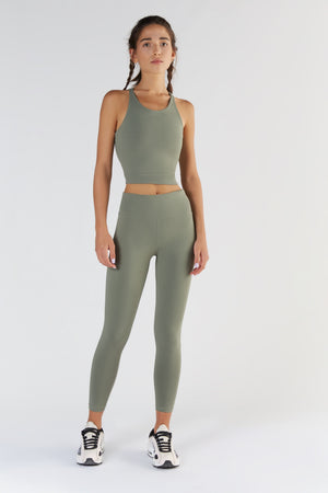 Organic Racerback Yoga Vest by True North - Light Green