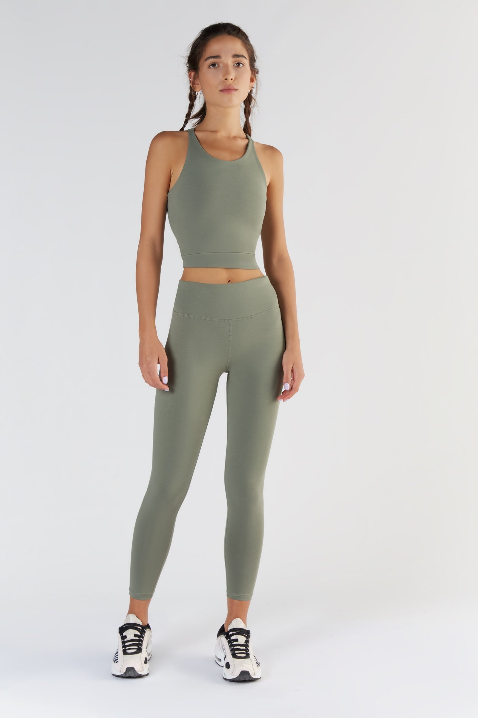 Organic Yoga Leggings by True North - Light Green